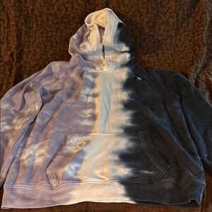 Abercrombie Kids purple, blue & white Tie-Dye Hoodie